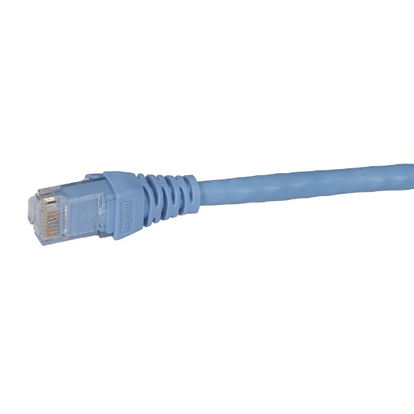 Корда C6 U/UTP 1.0 m PVC, синя - Legrand Linkeo 632750
