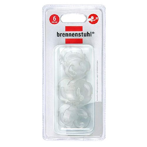 Детска защита за контакт 6бр. комплект Прозрачни - Brennenstuhl Child Protect BS1164480