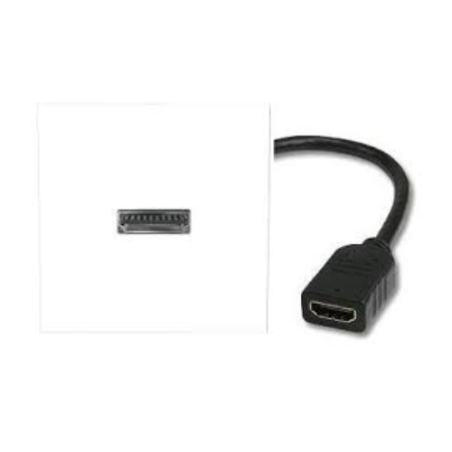 Розетка HDMI Aс кабел 2M Бял - MMC S2CEB 45 AMHDMI2020