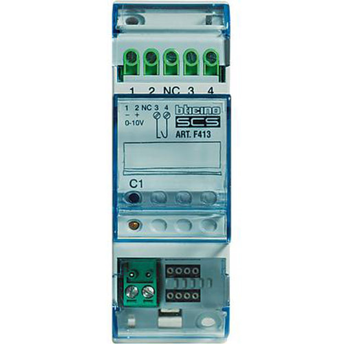 Актуатор димер 0-10V за DIN шина 2М - bticino My Home F413N