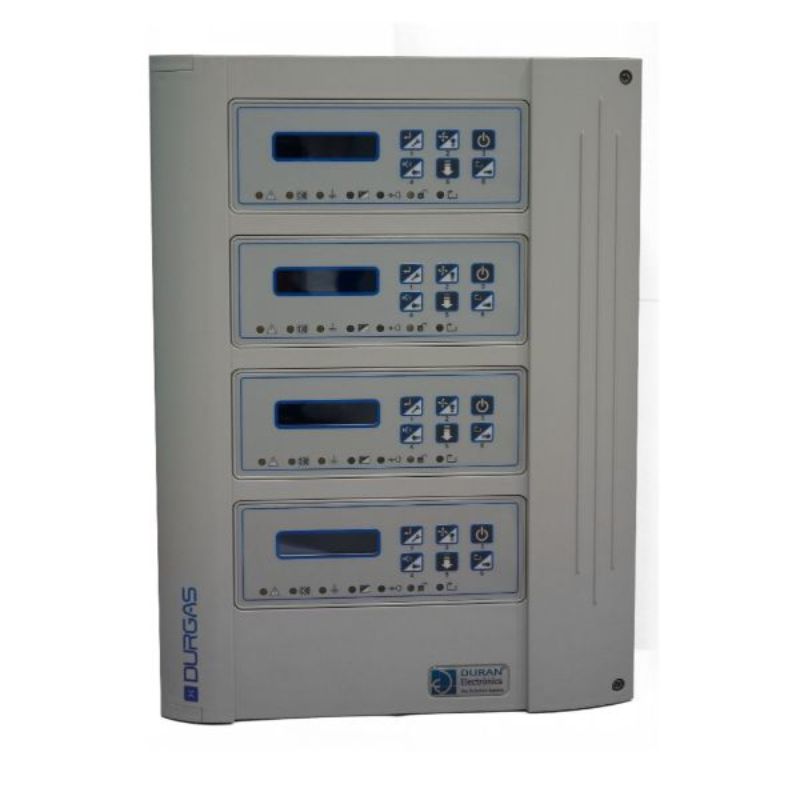 Газ анализираща централа за експлозивни и токсични газове с 3 зони до 16 детектора, разширяема - Duran Electronica DGCT3110