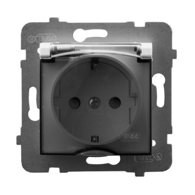 Контакт шуко 2P+E IP44 Бял - OSPEL Aria GPH-1US/m/00/d