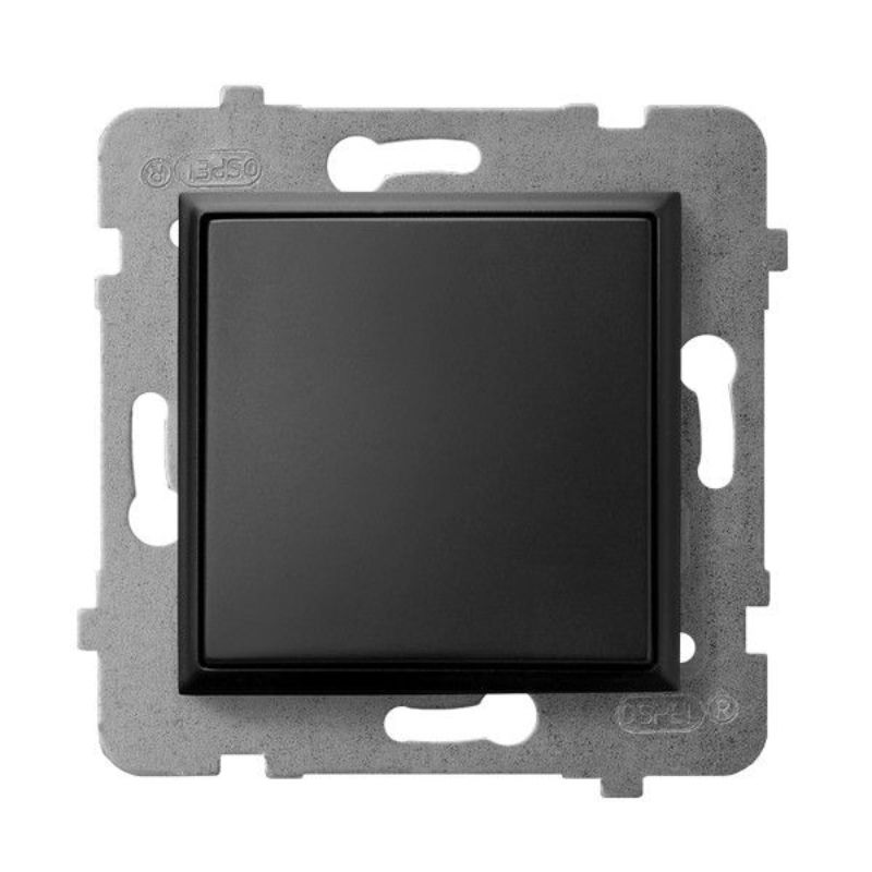 Ключ еднополюсен Черен - OSPEL Aria LP-1U/m/33