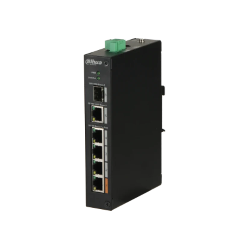 PFS3106-4ET-60 6 портов PoE мрежов комутатор, 4xPoE 1xSFP
