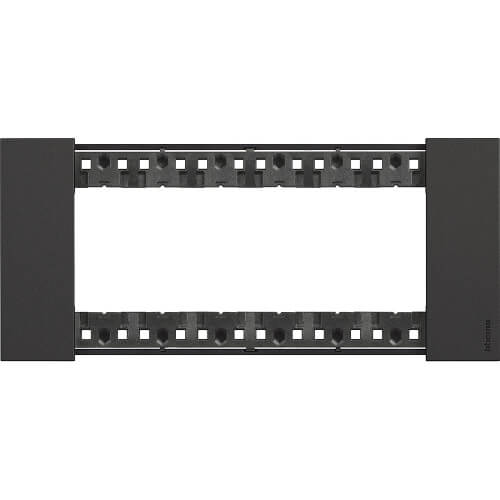 Рамка 6M Черен италиански стандарт - bticino Living Now KA4806KG
