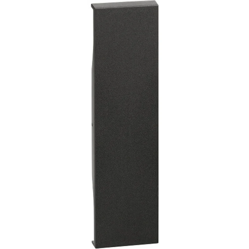 Faceplate without symbol for empty module 1M Black - bticino Living Now KG00