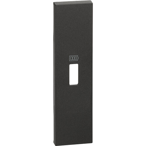 Лицев панел за Розетка USB 1М Черен - bticino Living Now KG10C