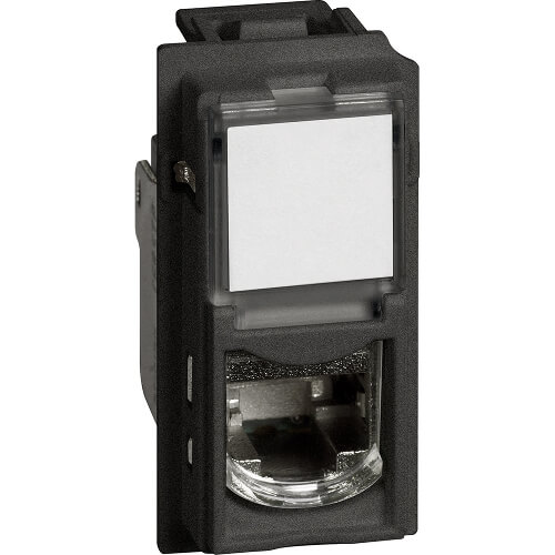 Компютърна 1xRJ45 Cat. 6 UTP 1M Черен - bticino Living Now KG4279C6