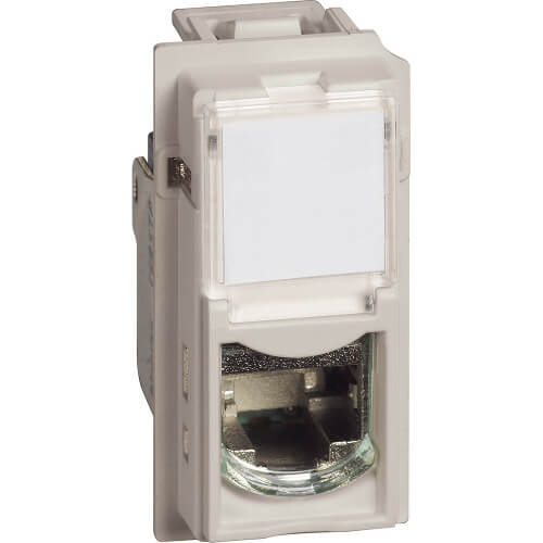 Компютърна 1xRJ45 Cat. 6 UTP 1M Крем - bticino Living Now KM4279C6