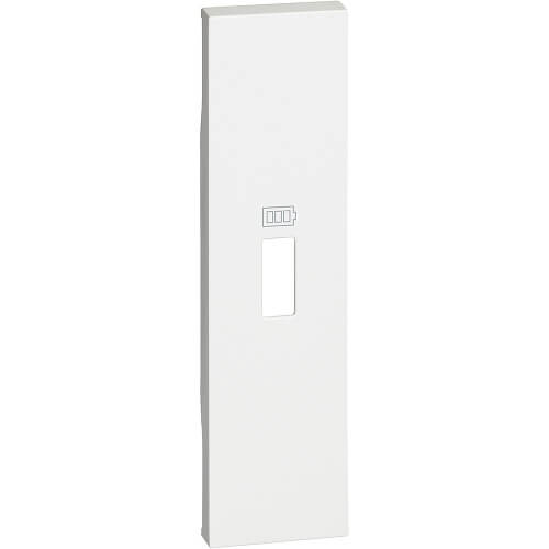 Лицев панел за Розетка USB 1М Бял - bticino Living Now KW10C