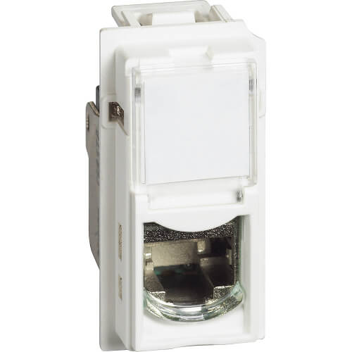 Компютърна 1xRJ45 Cat. 6 UTP 1M Бял - bticino Living Now KW4279C6