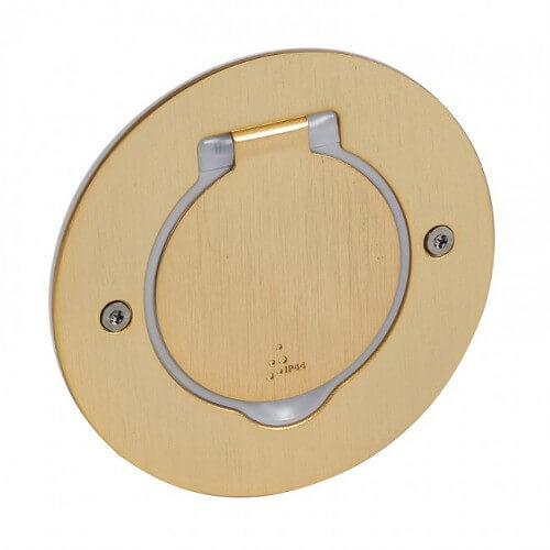 Kръгла метална подова кутия за 2М, IP44 , бронз - Legrand Floor box IP44 89711
