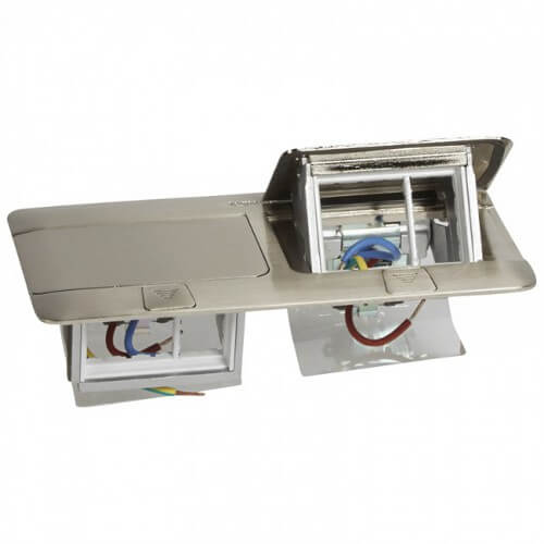 Pop-up кутия празна 2х3М неръждаема стомана - Legrand Pop-up boxes 54022