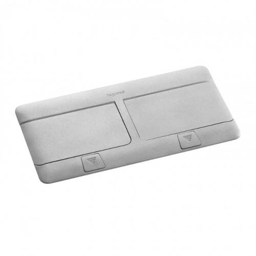 Pop-up кутия празна 2х4М алуминий мат - Legrand Pop-up boxes 54013