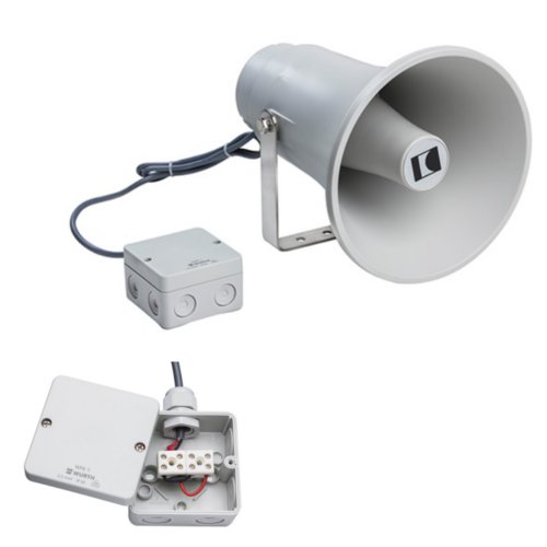 Рупорен високоговорител  1.9/3.75/7.5/15W,  IP66 - ic-audio DK 15/T-EN54 30400073