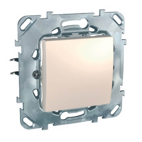 Бутон Слонова кост двумодулен - SCHNEIDER ELECTRIC Unica Basic MGU50.206.25Z
