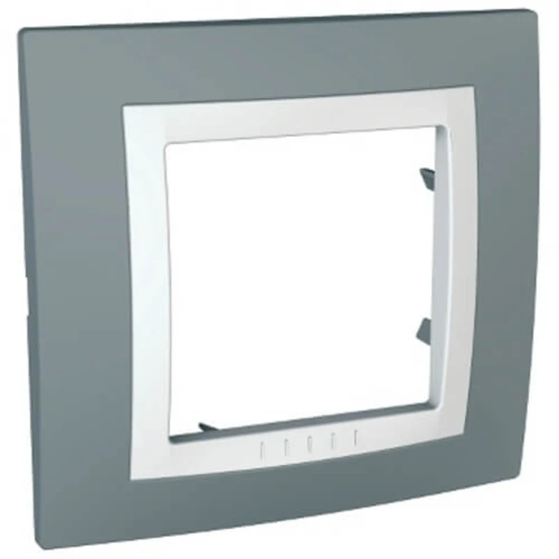 Рамка 1х  Техническо сиво - SCHNEIDER ELECTRIC Unica Basic MGU2.002.858