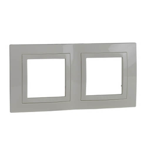 Рамка 2х  Слонова кост - SCHNEIDER ELECTRIC Unica Basic MGU2.004.25