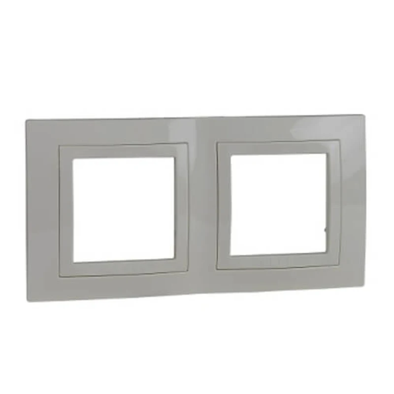 Рамка 2х  Слонова кост - SCHNEIDER ELECTRIC Unica Basic MGU2.004.25