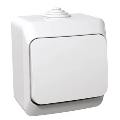 Еднополюсен ключ IP44 Бял - SCHNEIDER ELECTRIC Cedar Plus WDE000510