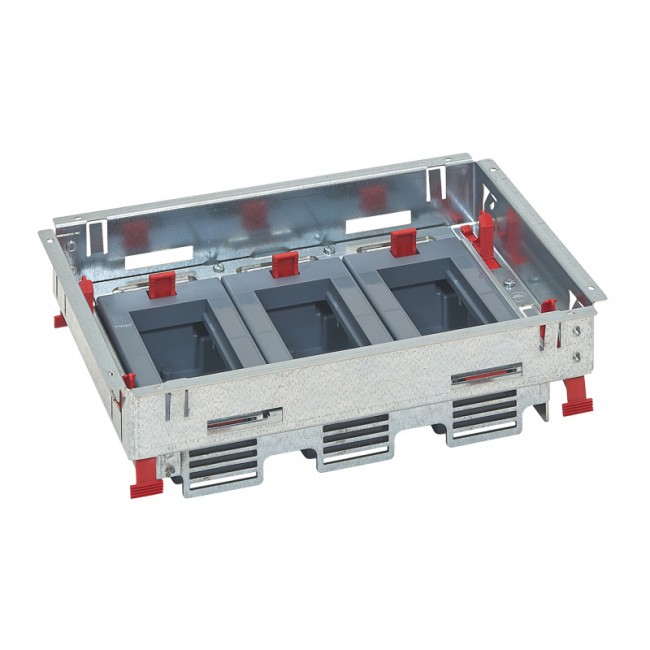 Подова кутия 12М (3х4) за хоризонтален монтаж на механизми - Legrand Floor box 88020