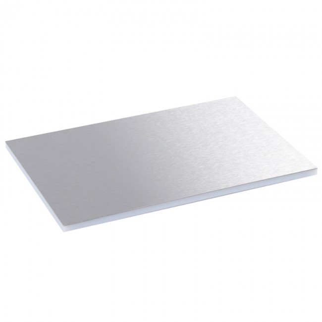 Декоративна плоча за капак на PVC подова кутия 12/18М - неръждаема стомана - Legrand Floor box 88016