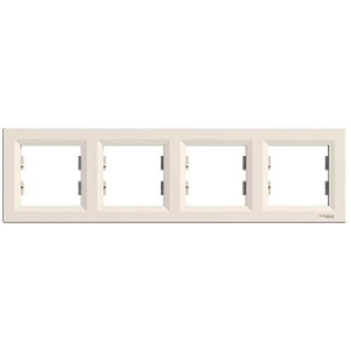 Рамка 4х  Крем - SCHNEIDER ELECTRIC Asfora EPH5800423