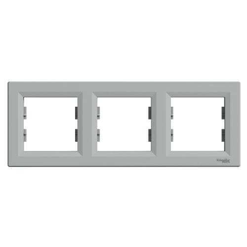 Рамка 3х  Алуминий - SCHNEIDER ELECTRIC Asfora EPH5800361