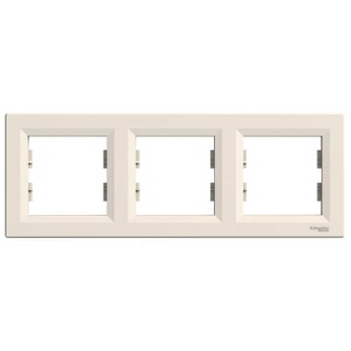 Рамка 3х  Крем - SCHNEIDER ELECTRIC Asfora EPH5800323