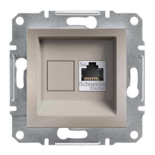 Розетка RJ45 Cat.5e UTP  без рамка Бронз - SCHNEIDER ELECTRIC Asfora EPH4300169