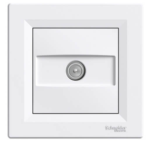 Розетка TV крайна (1dB) Бяла - SCHNEIDER ELECTRIC Asfora EPH3200121
