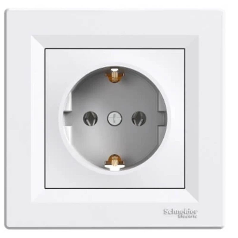 Контакт шуко 16A  Бял - SCHNEIDER ELECTRIC Asfora EPH2900121