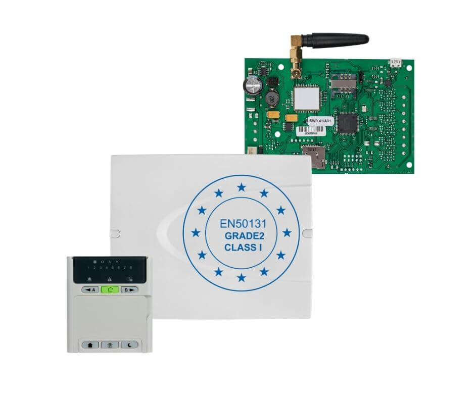 Комплект контролен панел Eclipse 8+ PTC с клавиатура LED 8 и TTE GPRS Simple - Teletek Electronics Eclipse 8  PTC