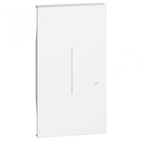 Лицев панел за безжичен еднополюсен ключ 2M Бял - bticino Living Now with Netatmo KW42M2