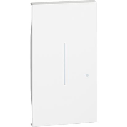 Лицев панел за свързан бутонен димер 2М Бял - bticino Living Now with Netatmo KW33M2