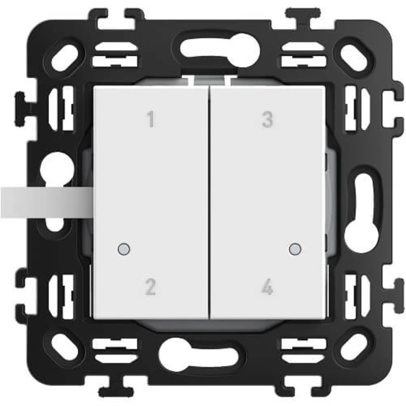 Безжичен сценариен ключ с бутони за 4 сценария - bticino Classia with Netatmo RW4575CW