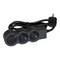 Разклонител 3x 2P+E Шуко, с кабел 3m, цвят Черен - Legrand Standart 694560
