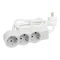 Разклонител 3x 2P+E Шуко, с кабел 5m, цвят Бял - Legrand Standart 694567
