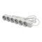 Разклонител 6x 2P+E Шуко, с кабел 1.5m, цвят Бял - Legrand Standart 694557