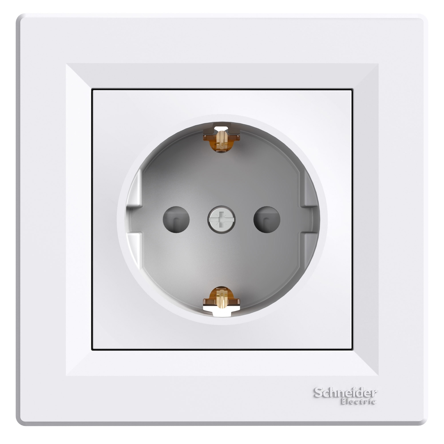 Контакт Шуко с детска защита 16A Бял - SCHNEIDER ELECTRIC Asfora EPH2900221