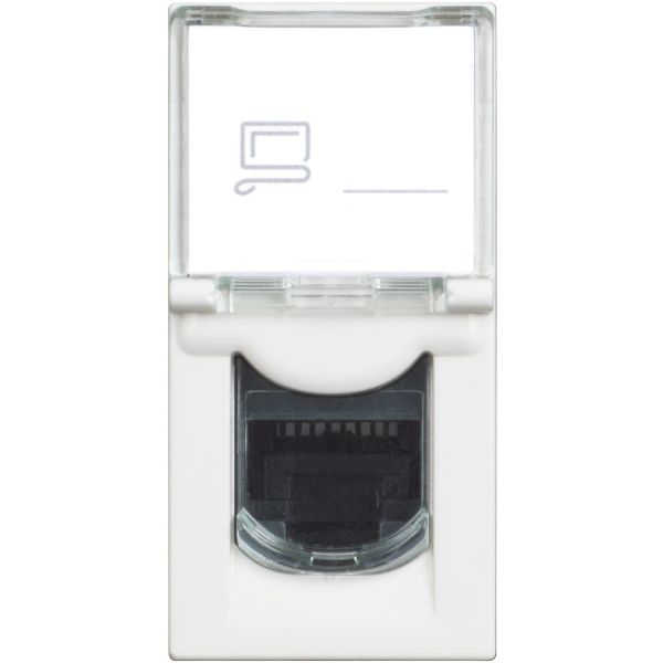 Розетка 1xRJ45 Cat. 6 UTP 1M Бял /блистер/ - bticino Classia RW4279C6