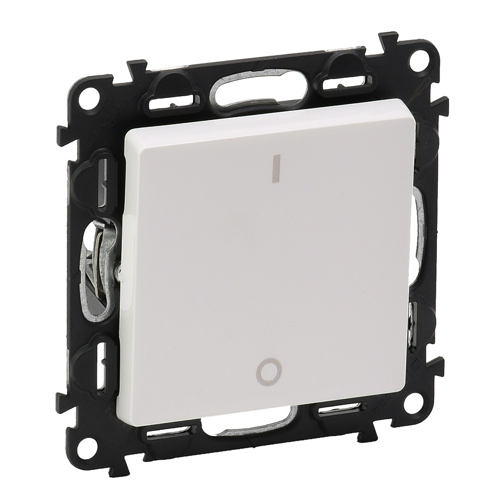Двуполюсен ключ 10A I/O Бял - Legrand Valena Life 752102