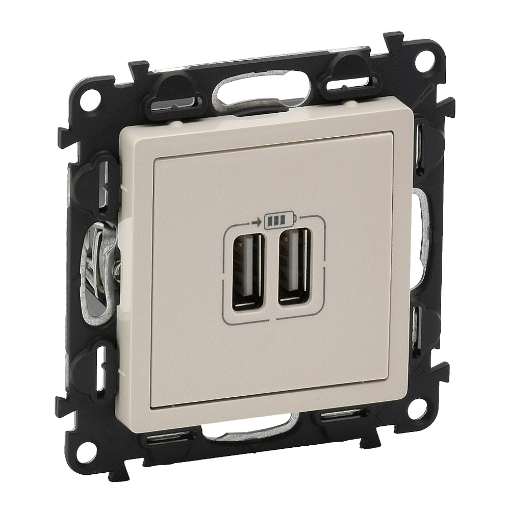 Контакт 2xUSB 1500mA Кремав - Legrand Valena Life 753212