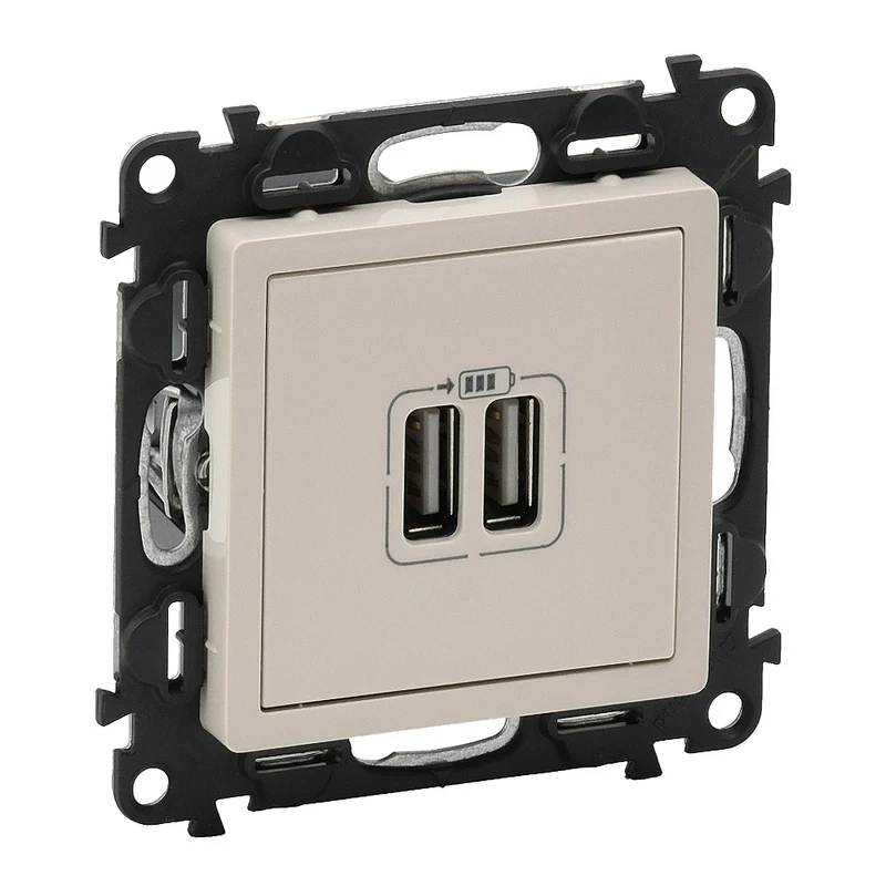 Контакт 2xUSB 1500mA Кремав - Legrand Valena Life 753212