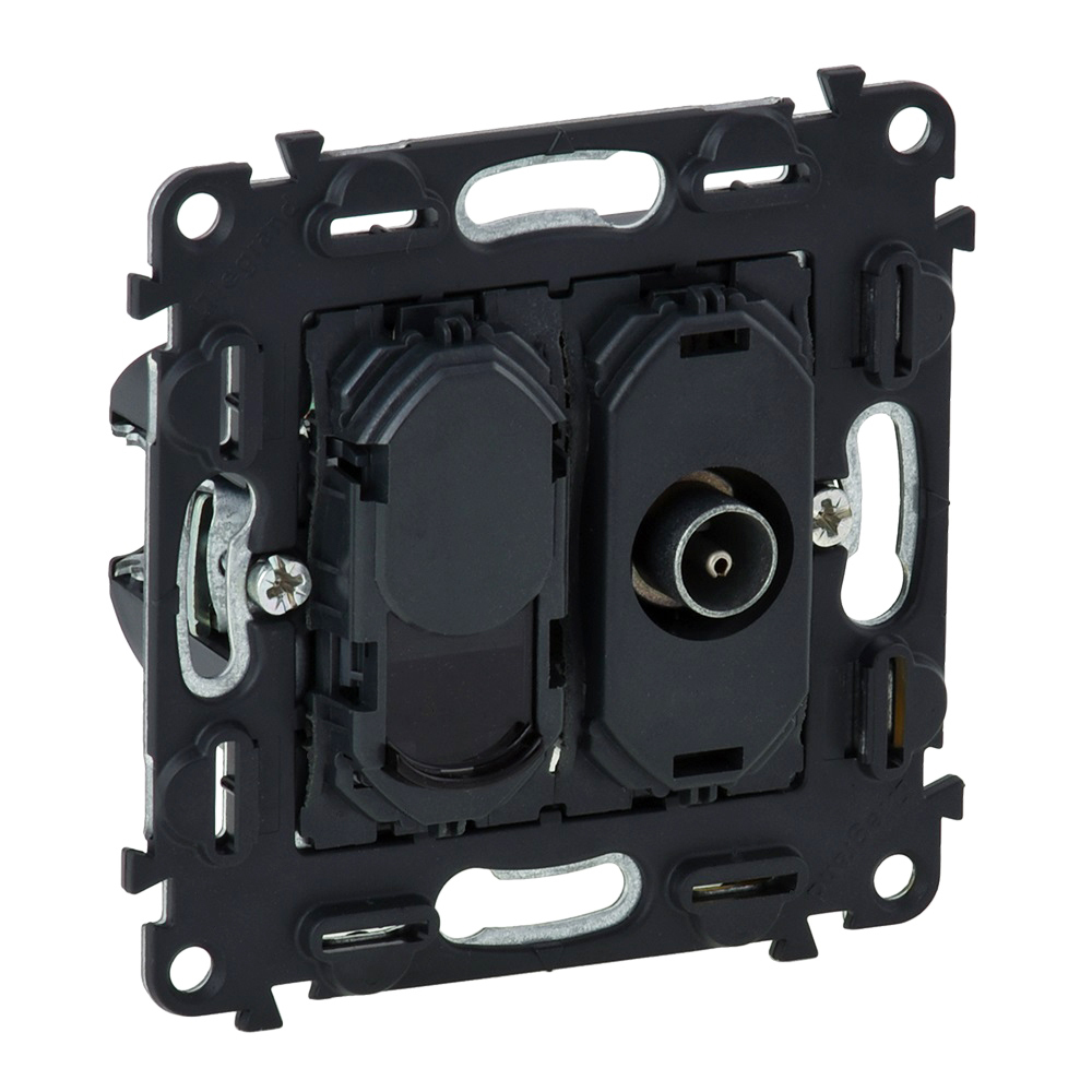 Розетка комбинирана TV+RJ45 Cat. 6 UTP - Legrand Valena Life 753055