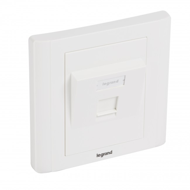 Розетка 1ХRJ45 празна FM наклонена - Legrand Linkeo C 632796