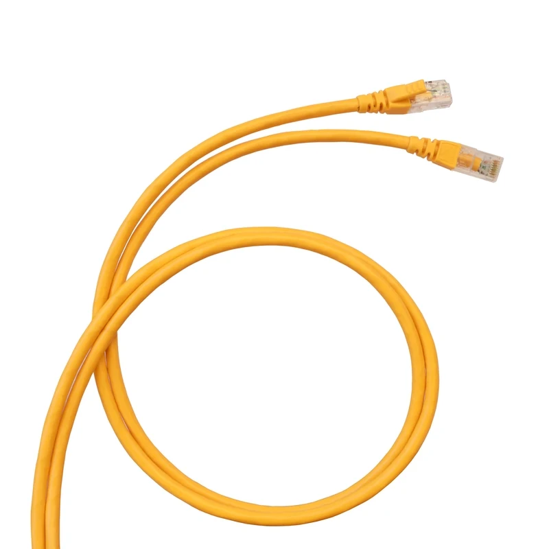 Корда C6A F/UTP 1.0 m PVC, жълта