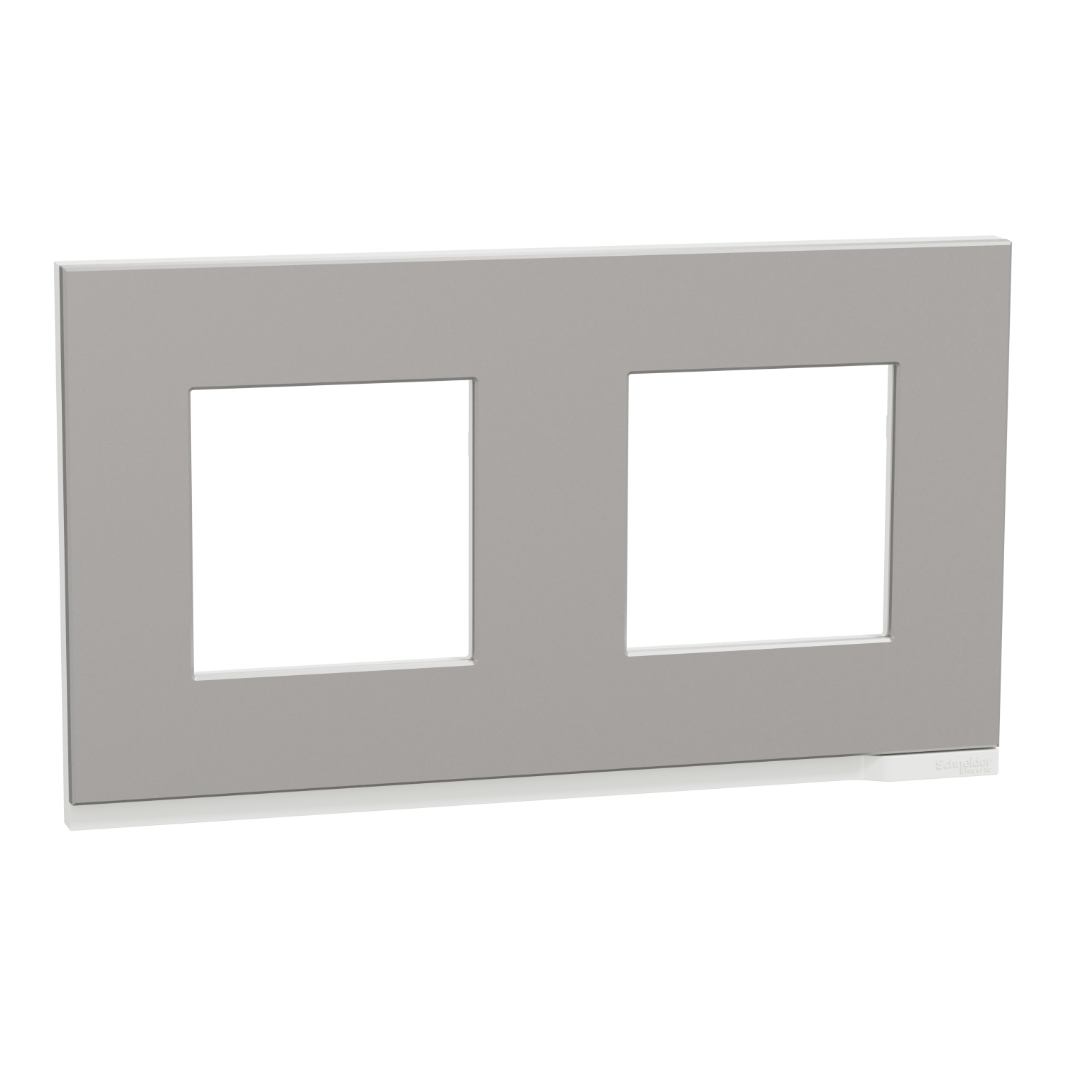 Рамка 2x 2M Unica Pure, алуминий - SCHNEIDER ELECTRIC New Unica NU600480