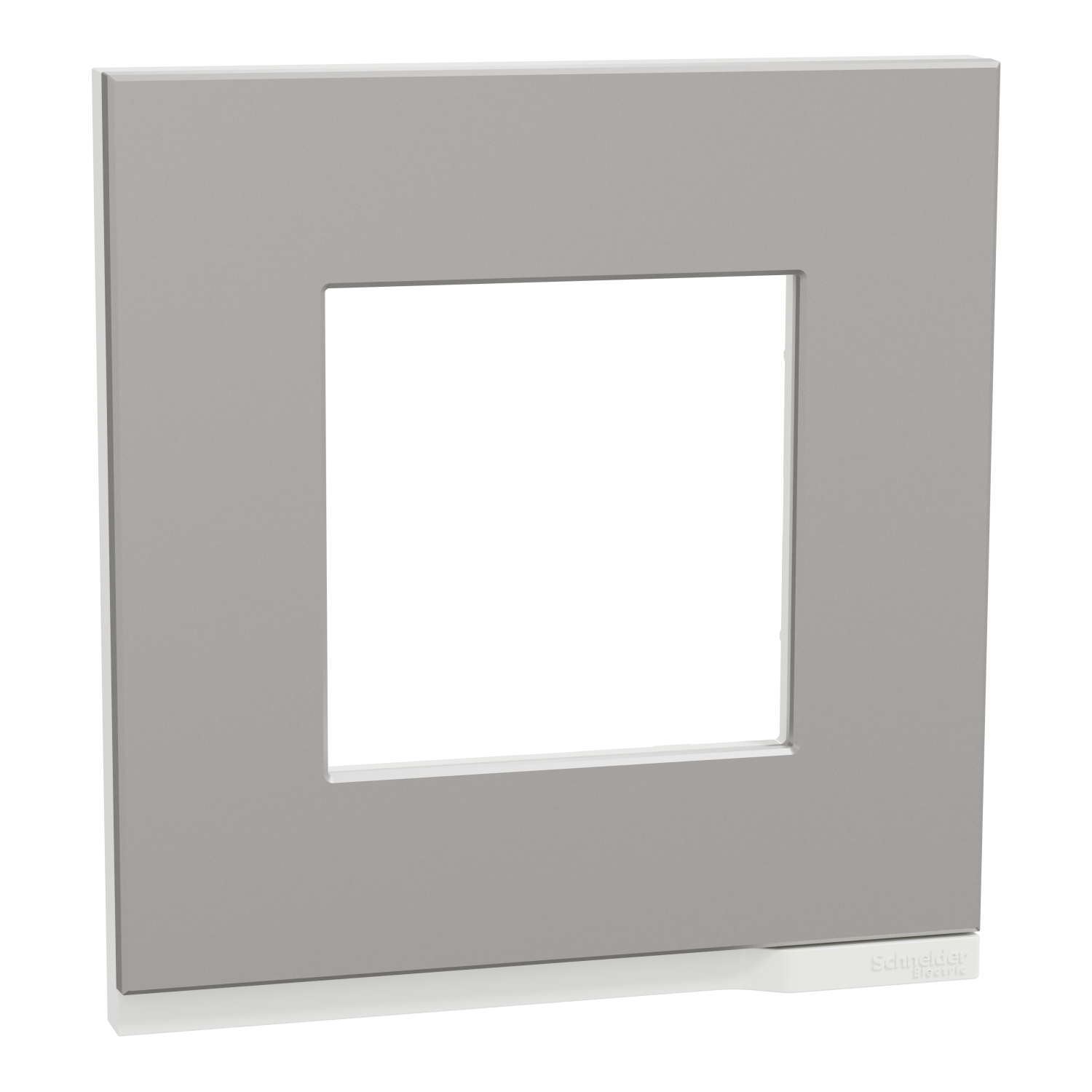 Рамка 1x 2M Unica Pure, алуминий - SCHNEIDER ELECTRIC New Unica NU600280