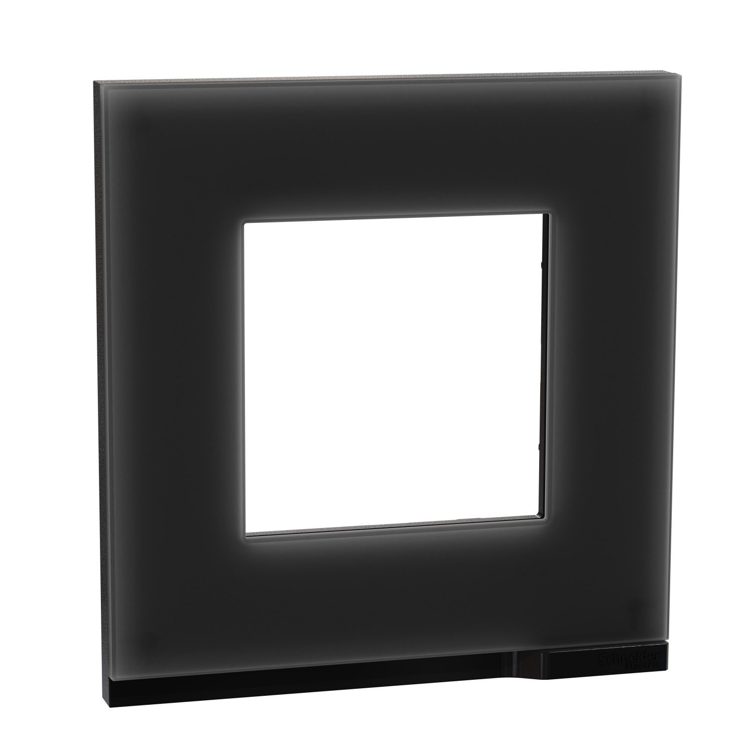 Рамка 1x 2M Unica Pure, черно стъкло - SCHNEIDER ELECTRIC New Unica NU600286
